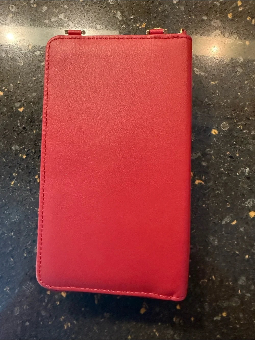 Red Zip Wallet Phone Case with Card Pocket